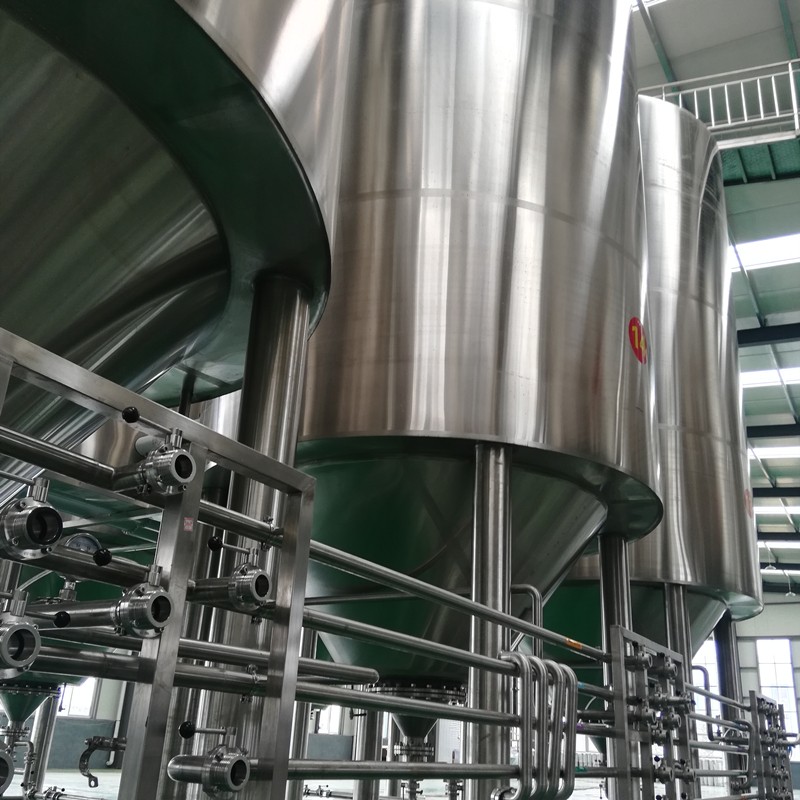 Turnkey beer brewing system in installation site.jpg